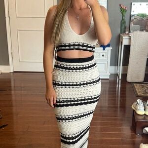Two piece halter crochet set NWT